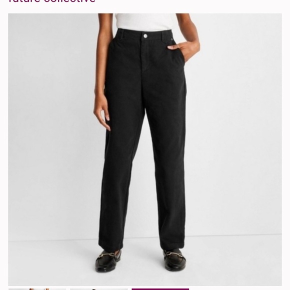 Women's Yoke Seam Straight Denim Pant Future Collective with Reese Blutstein 24” - Picture 6 of 6